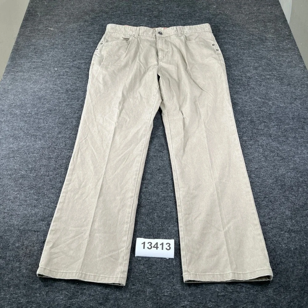 Red Head Brand Co. Chino Pants Mens 38x32 Beige Cotton Stretch Straight Leg